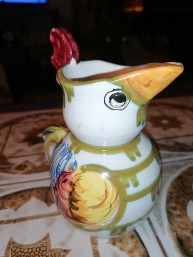 Vintage Italian rooster pitcher