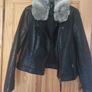 Topshop faux leather ladies biker jacket (free postage) Image 9