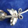Vintage Sterling Silver Rose Brooch Sterling Flower Brooch Signed 925 - 3,4g Image 5