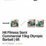 Blk Box Olympic Bumper Weight Plates And Semi Commercial Olympic Ladied Barbell Image 2