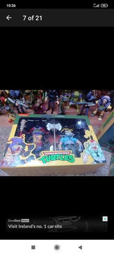 Neca TMNT collection with neca diorama