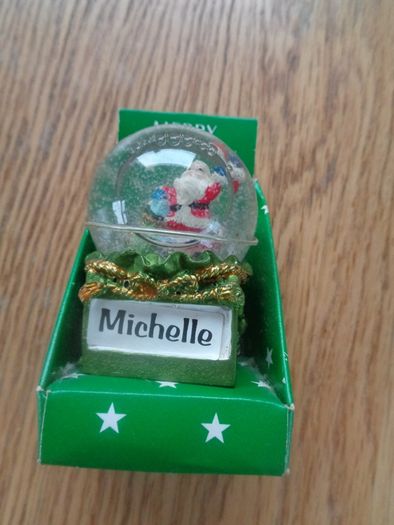 Miniature Personalised Christmas Snow Globe for Sale