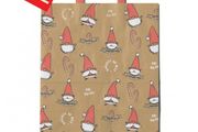 Job lot 20 x Small Christmas carrier bags - festive gnome design / size