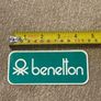 Vintage 1980s Benetton Green Global Fashion Brand Sticker Image 3