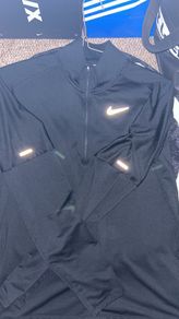 Nike Dri-FIT Pacer Half Zip Running Top Medium Reflective Black