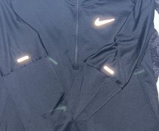 Nike Dri-FIT Pacer Half Zip Running Top Medium Reflective Black