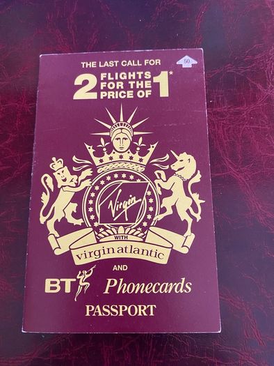 BT Call card in folder