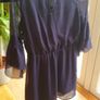 Lovely Girls Navy Chiffon H&M Dress Age 11 Yrs Image 10