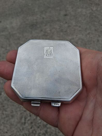 Joseph Gloster Sterling Silver Compact(1940,57grams)