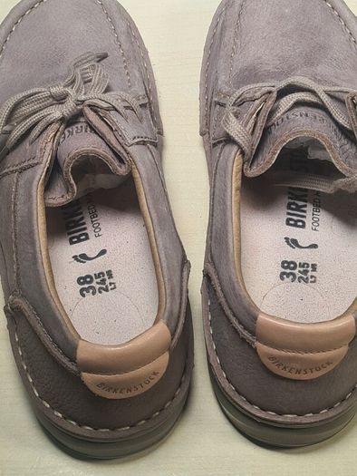 BIRKENSTOCK PASADENA shoes suede leather taupe beige brown Size UK 5 EU 38 boys girls women unisex BRAND NEW BOXED