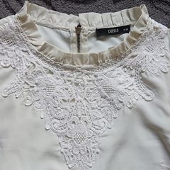 Oasis White Top.  Size 10