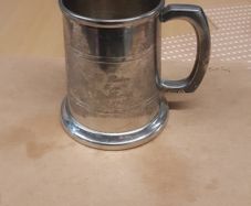 Tankard silver plated