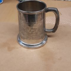 Tankard silver plated