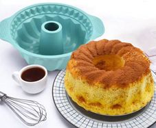 3D Silicone Cake Mold Decorating Tool DIY Pastry Baking Tools for Cake Pan Kitchen Fluted Tube Pan Bakeware Airfryer Accessories