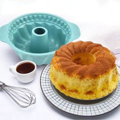 3D Silicone Cake Mold Decorating Tool DIY Pastry Baking Tools for Cake Pan Kitchen Fluted Tube Pan Bakeware Airfryer Accessories