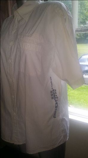 Men's white short sleeve shirt Osaka 555 size L/XL Postage included