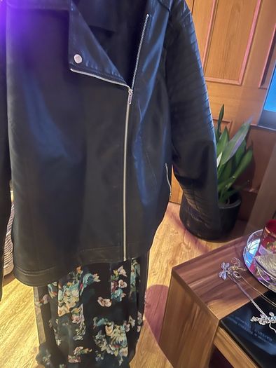 faux leather jacket size 24
