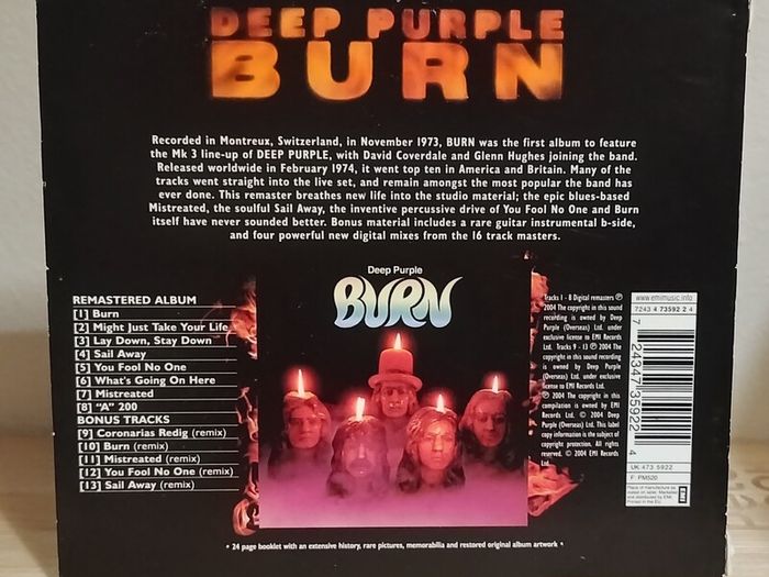 Deep Purple Burn 30th Anniversary Edition 2 CD