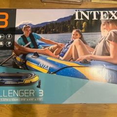 Intex Challenger 3 + trolling motor