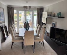 Bo Concept dining suite and wall and floor unit