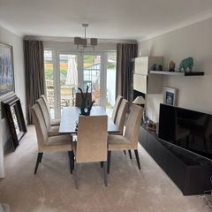 Bo Concept dining suite and wall and floor unit