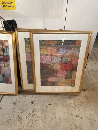 5 framed pictures