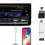 Bluetooth Hands-Free, CENXINY 1 DIN Car Stereos with USB and CAR MP3 Player, 4x65W FM Radio, Support IOS and Android Phone (No CD player) Image 3