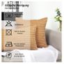 Brand New TAN. TOMI pillowcase 40x60, pillowcases corduroy plain set of 2, Image 5