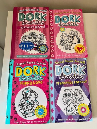 4 Dork Diaries books