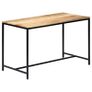 Dining Table 120x60x75 cm Solid Rough Mango Wood Image 7