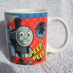 THOMAS & FRIENDS (All Aboard!) - a child's mug featuring Thomas the Tank Engine and Percy (dated 2009)