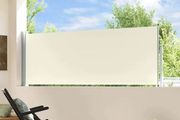 Patio Retractable Side Awning 100x300 cm Cream