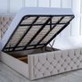 New King Size Ottoman Gaslift Storage Beds. New Super King Ottoman Gaslift Beds. New Tufted Sprung Memory Foam Mattresses Instock Image 2
