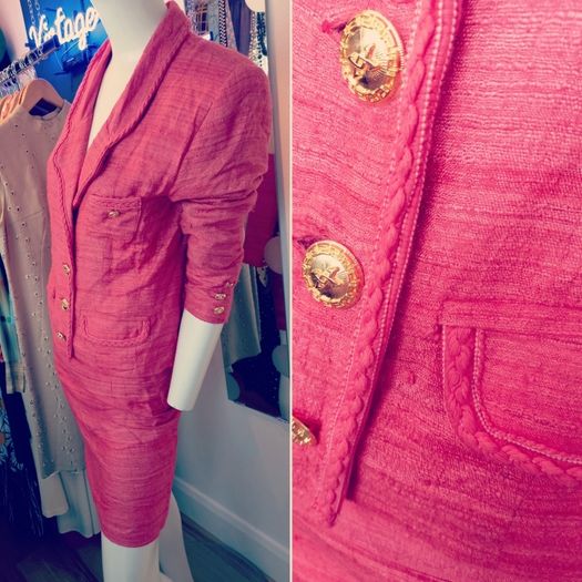 1980s Silk 2 piece by Vogue Royal