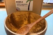 Coconut Bowl with Spoon - New Organic Reusable Kitchen Utensil