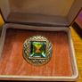 Vintage Celtic Rainbow Glass Brooch Image 2