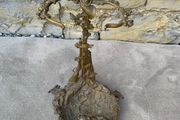 Antique Art Nouveau Brass Hunting Stand.