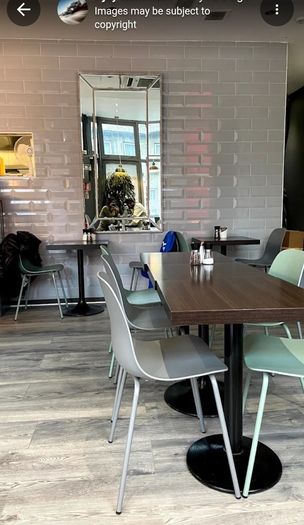 Restaurant table and chairs