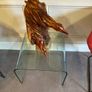 wood sculpture of birds signed and titled signed 2007 Image 6
