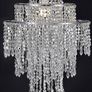 Chandelier Light Shade for Ceiling Pendant Light, Easy Fit Crystal Lamp Shade Lampshade for Bedroom, Living Room, Hallway, Wedding or Party Decoration, Diameter 32 cm, 3 Tiers Image 2