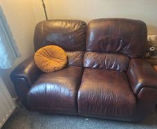 Recliner couch and armchair for sale