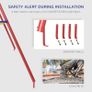 Metal Swing Set with 2 Seats Glider A-Frame Stand Adjustable Hanging Rope for Backyard (FREE SHIPPING) Image 10