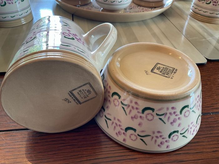 Nicholas Mosse  new  Lavender set  from Washington  creek . A cylinder jug and a bowl
