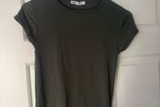 Zara khaki polyamide tshirt size S
