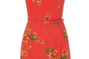 Oasis Trailing Rose Placement Skater Dress S16/42