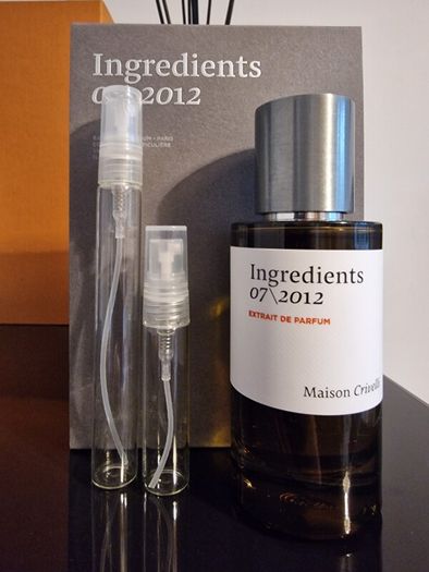 Maison Crivelli Ingredients 07\2012