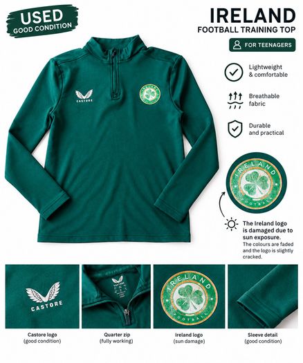 Castore Ireland Football Training Top - Teenagers