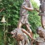 Vintage Collectible Metal Sculptures French Art Deco Sculptures 22" Image 6