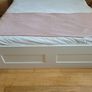 King size extra length bed frame with full drawers Image 2