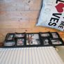 Black rug 2x1m, foot stools, picture, game chair, arm broken. Image 3